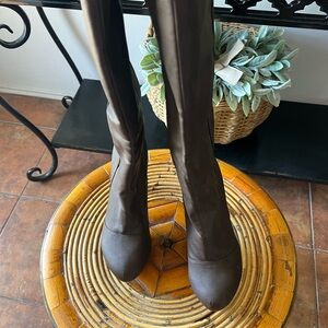 Michael Antonio Dark Brown Over-the-Knee Stretch Boots